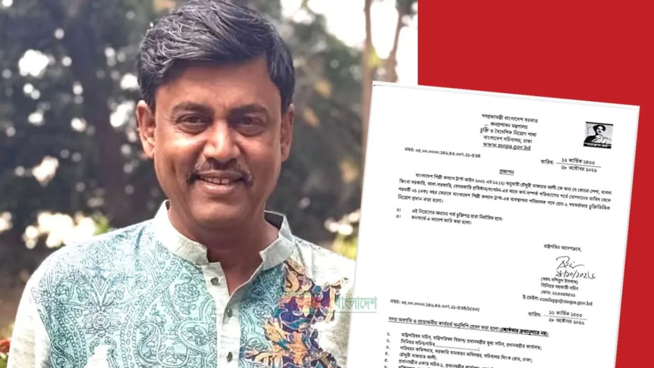 শিল্পী কল্যাণ ট্রাস্টের নতুন ব্যবস্থাপনা পরিচালক অভিনেতা শিবা শানু